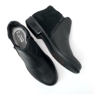 NEW Naot Helm Aura Black Raven Booties Shoes 37